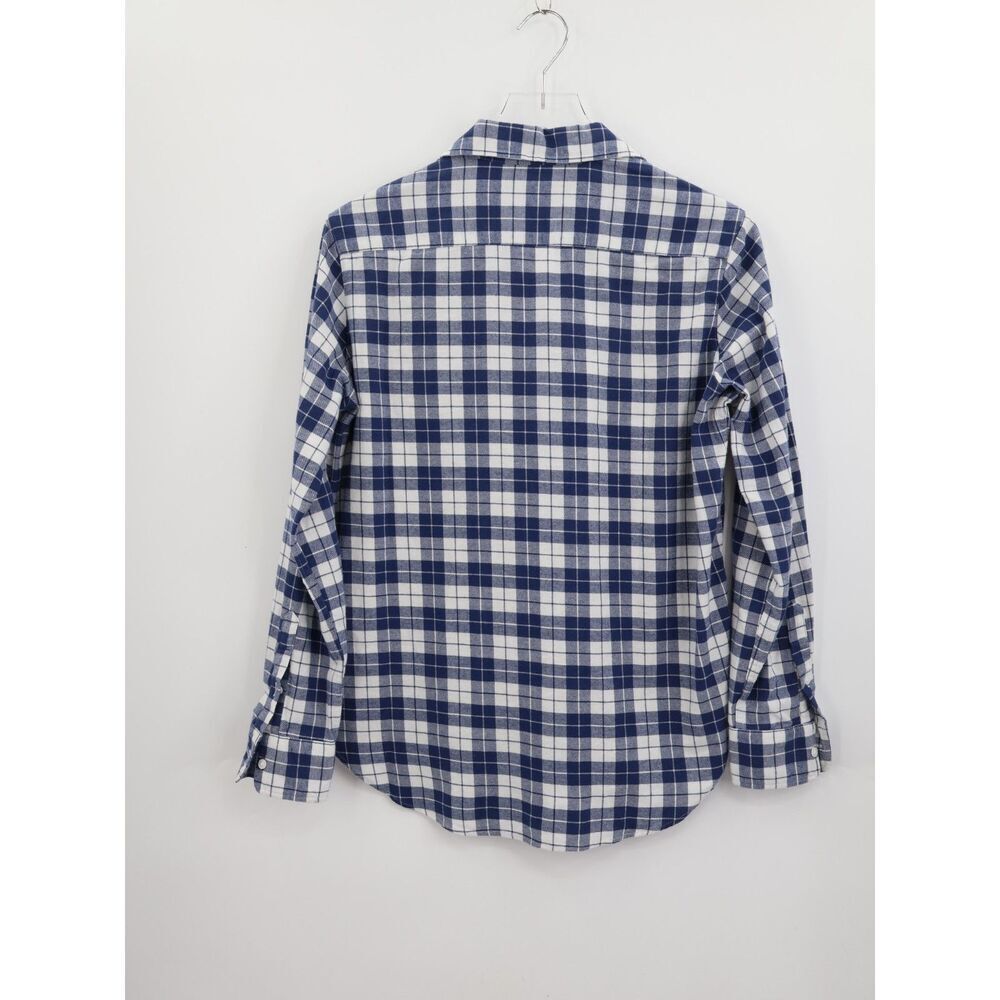 Frank & Eileen Shirt Eileen XXS Blue White Plaid Button Long Sleeve Top NEW - Picture 3 of 8
